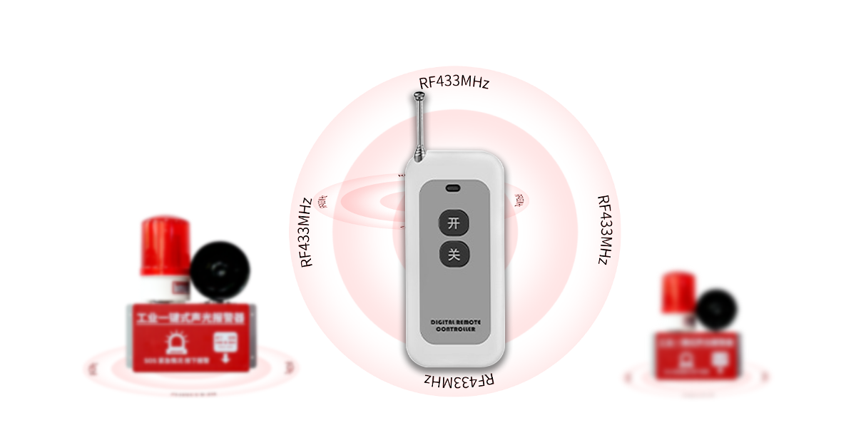 AN-910：工业一键式声光报警器（无线版）